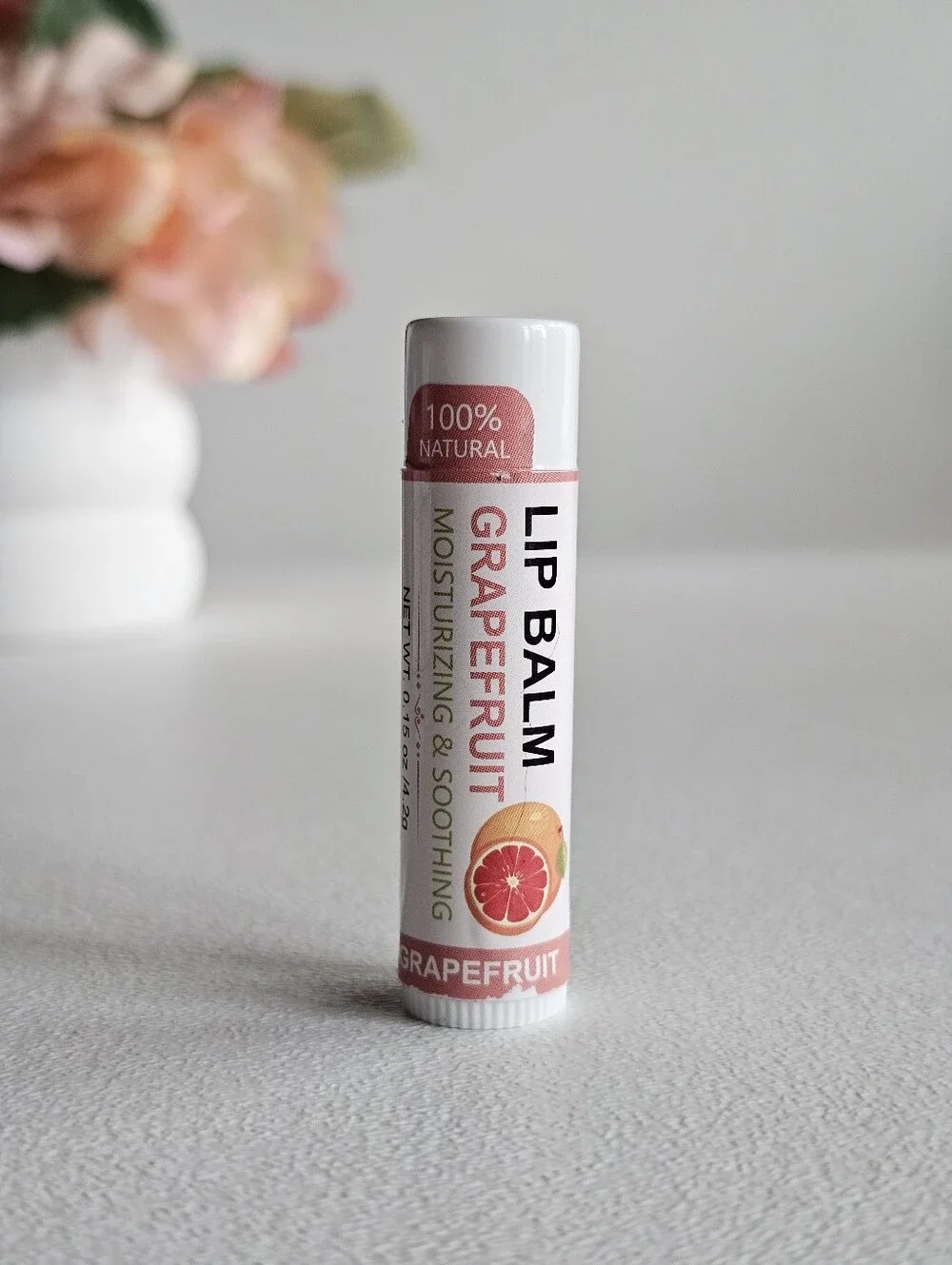 100% Natural Lip Balm 6 Pack Bundle Honey Lavender Grapefruit Lemon Shea Butter